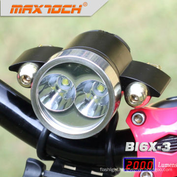 Maxtoch BI6X-3 2000 Lumens Multifunction 3w LED Bike Light With Two Laser